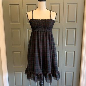 Ralph Lauren Smocked Plaid Ruffle Dress